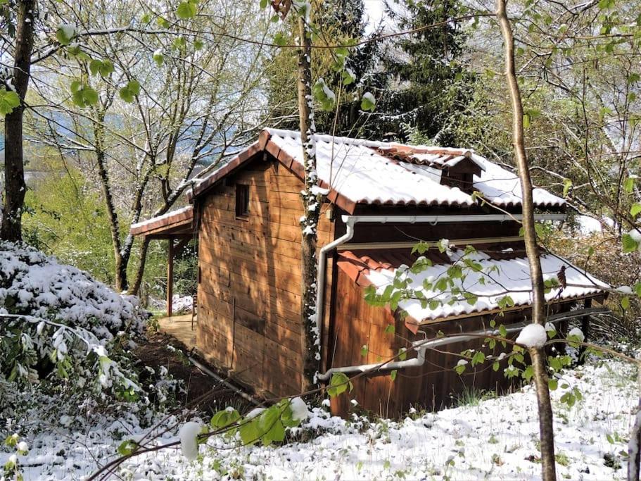 Cabane Dans Les Bois Avec Vue Sur Les Pyrenees Saint-Laurent-de-Neste Exteriér fotografie